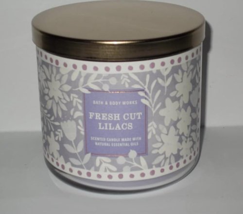 Bath and Body Works, White Barn 3-Wick Candle w/Essential Oils - 14.5 oz - 2021 Fresh Spring Scents! (Fresh Cut Lilacs)
