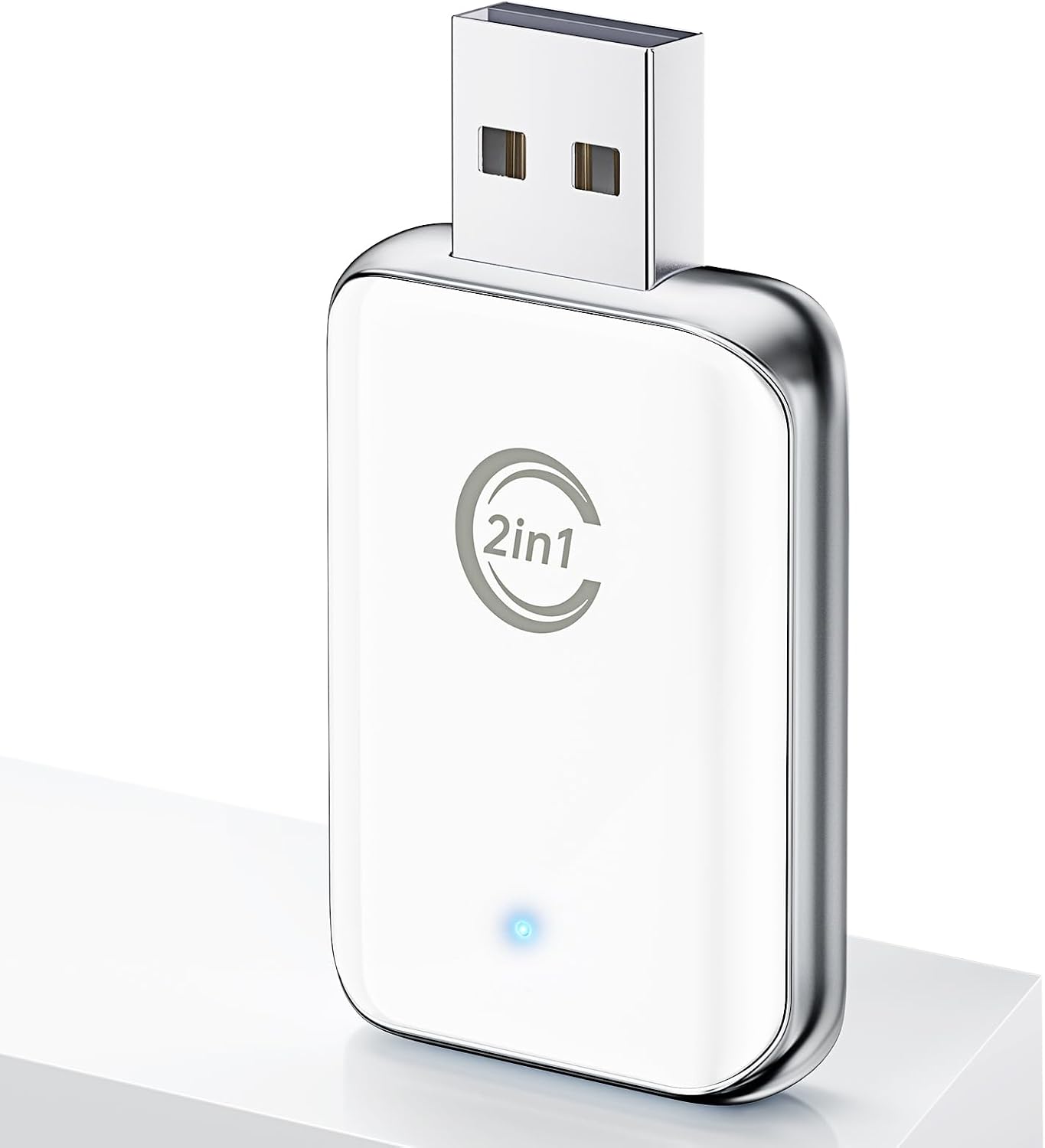 CZOCPOS 2 1 10 11 Wireless Carplay Adapter for iPhone, Convert Wired Car Play to Wireless, in Plug and Play Mini
