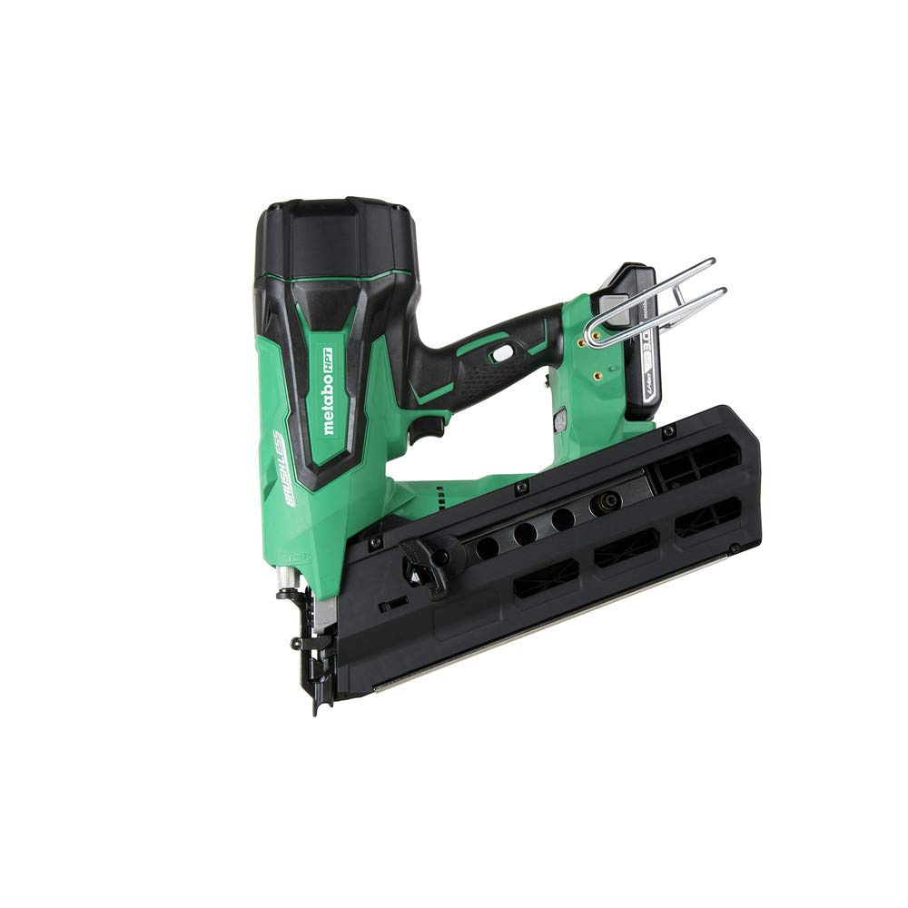 Metabo HPT Cordless Framing Nailer Kit, 18V, Brushless Motor, 2" Up To 3-1/2" Framing Nails, Compact 3.0 Ah Lithium Ion Battery, Lifetime Tool Warranty (NR1890DRS)