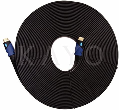 KAYO 50 (15m) CL3 4K,Ultra HD,3D,2160p,1080p,Ethernet 2.0b 2.2 Flat HDMI Cable- FT,High Speed HDMI Cable Flat Wire