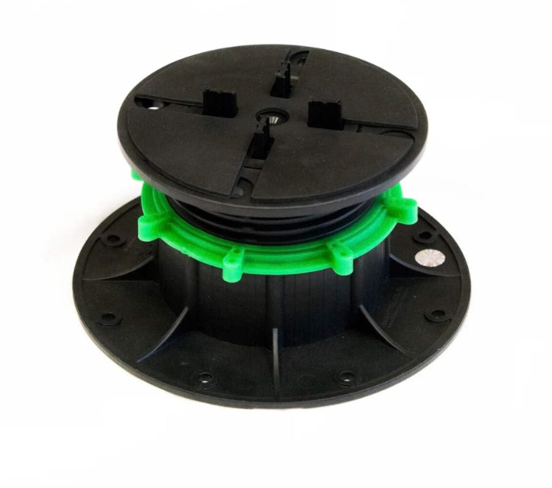 AP Adjustable Paver/Tile Pedestal .75"-7" Decking and Flooring., Black (AD2.5"-4")