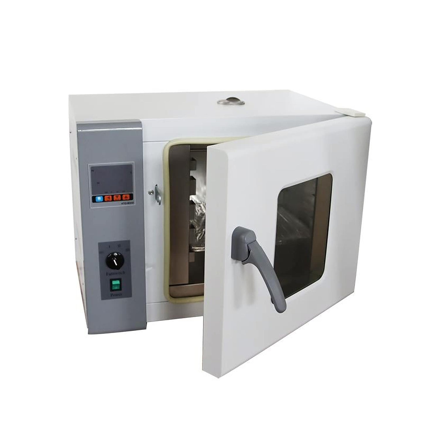 INTBUYING 220V Digital Forced Air Convection Drying Oven Heat Industrial Lab Temperature Control Adjustable Fan Speed (13.4X13.8X13.8inch Chamber)