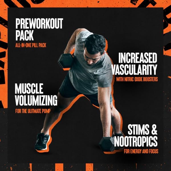 Animal Pump Pre-Workout Supplement ??for Energy, Focus and Muscle Volumizing, with Nitric Oxide Boosters Including Stims and Nootropics, Creatine, and Ultimate Pump Enhancer, 30 Packs