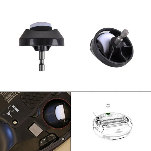 KEEPOW Front Wheel Replacement Compatible with iRobot Roomba Robot Vacuum Cleaner 500, 600, 700, 800, 900, e, i, & j Series 560 652 650 770 880 980, 2 Pack