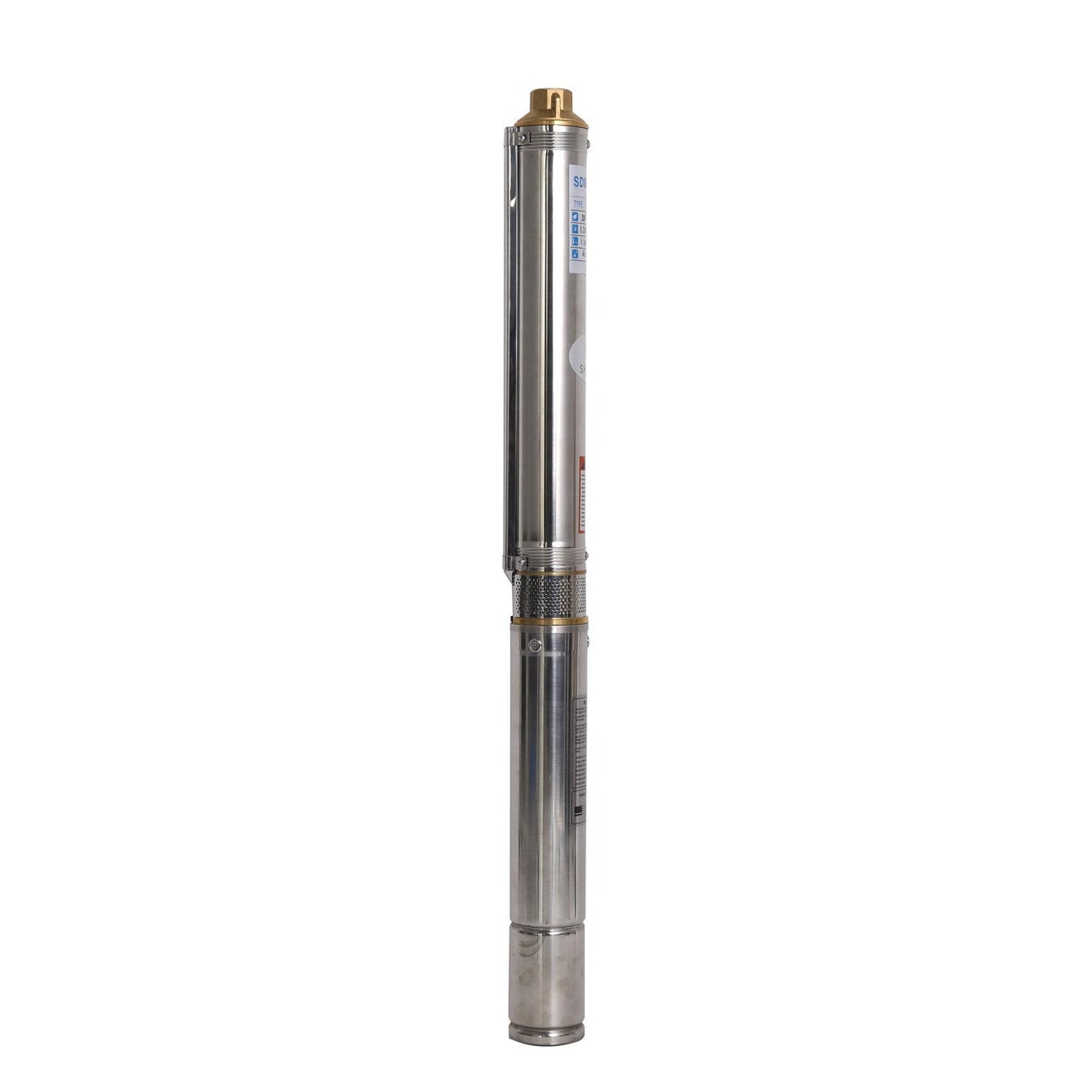 SHYLIYU Submersible Pumps 2.5" OD Pipe 220V/60HZ 0.75KW 1HP Stainless Steel 1" Outlet Submersible Bore Pump Deep Well Pump with Control Box for Farm Irrigation
