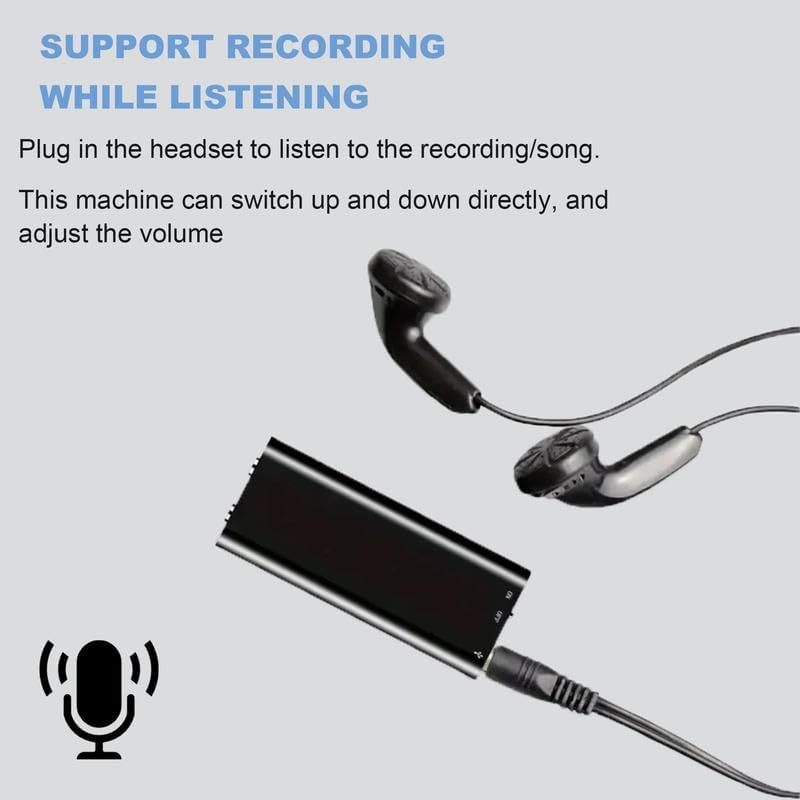 Generic 1pc 8GB MP3 Professional Voice-Activated Digital Recorder, High-Definition Noise-Canceling Player, Ultra-Thin