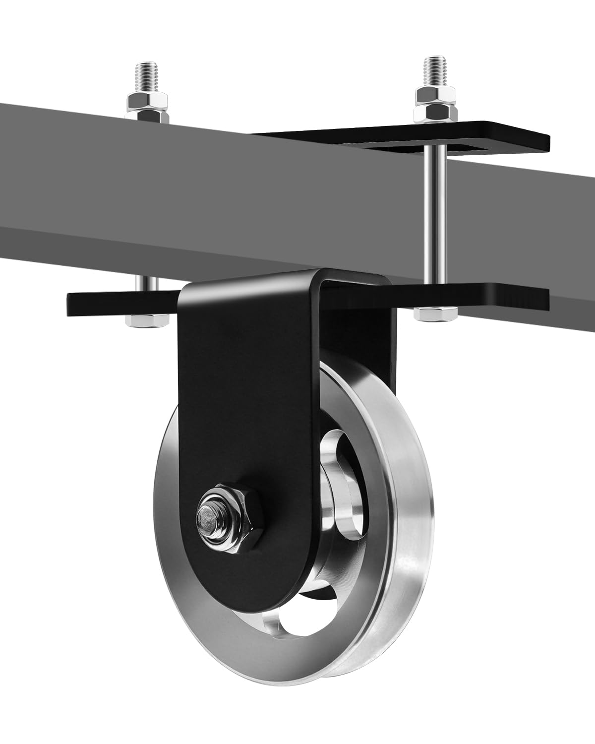 HZSIFU Power Rack Pulley Attachment Home Gym, for Power Cage with Quiet Aluminum Pulldown, Heavy Duty 304 Steel Cable LAT Pulley Machine System