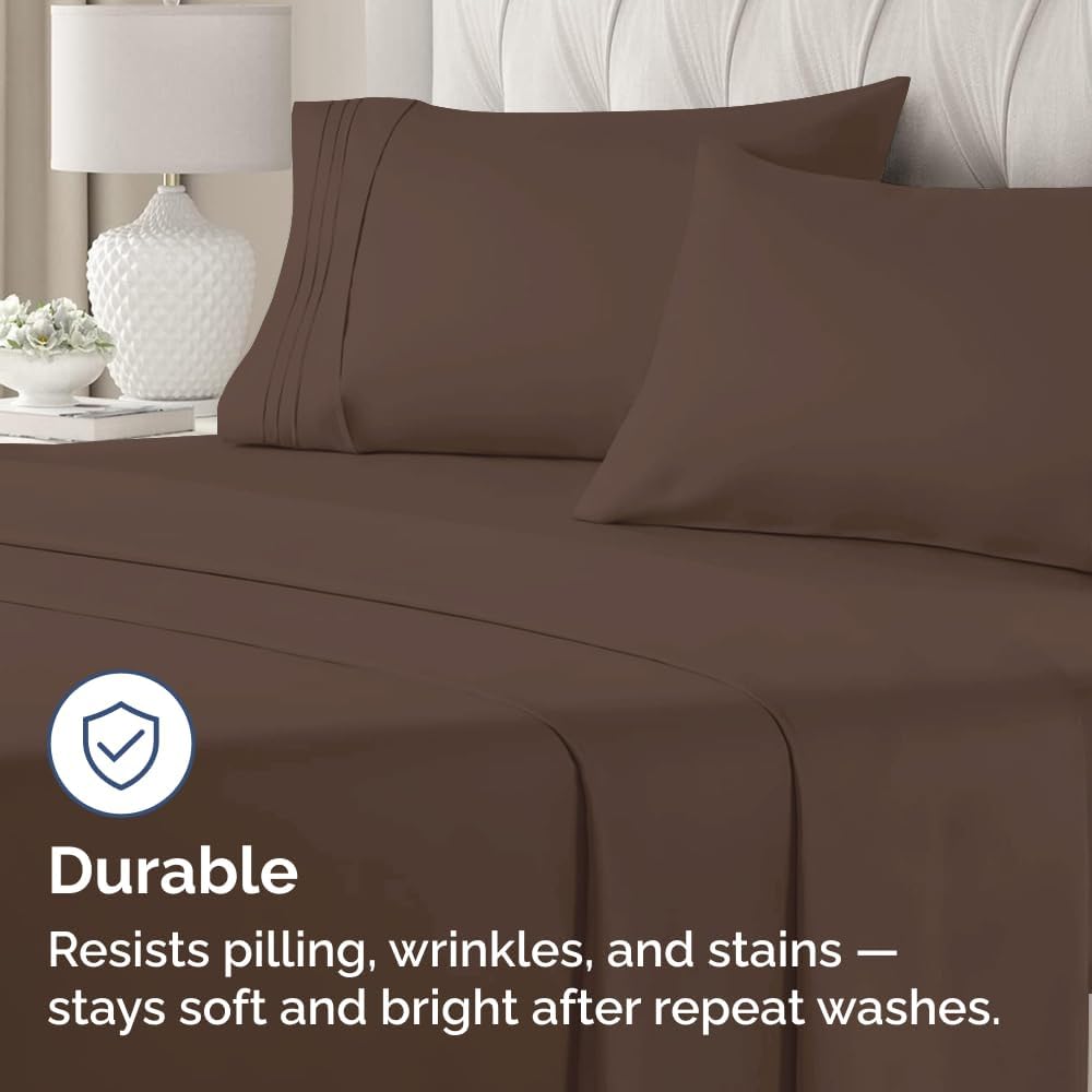 Queen Pillow Cases by [Brand Name] - Ultra Soft Hotel Quality Covers | Wrinkle-Free, Stain Resistant - 2 Piece Set in Brown