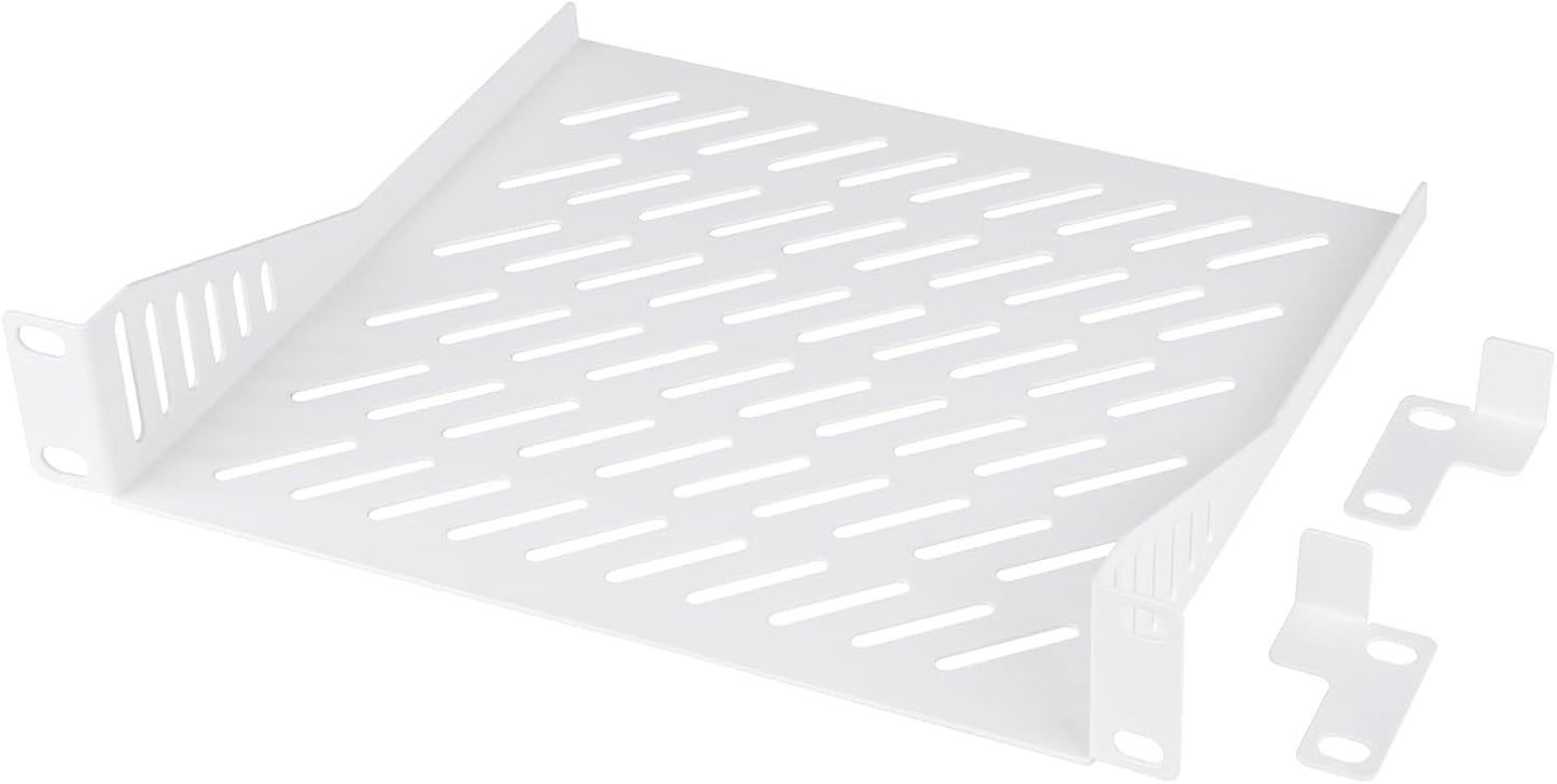GeeekPi 1U 7.87" 10 Inch T1/T0 Server Rack Shelf, Depth Vented Rack Mount Cantilever Tray for Network Equipment Rack
