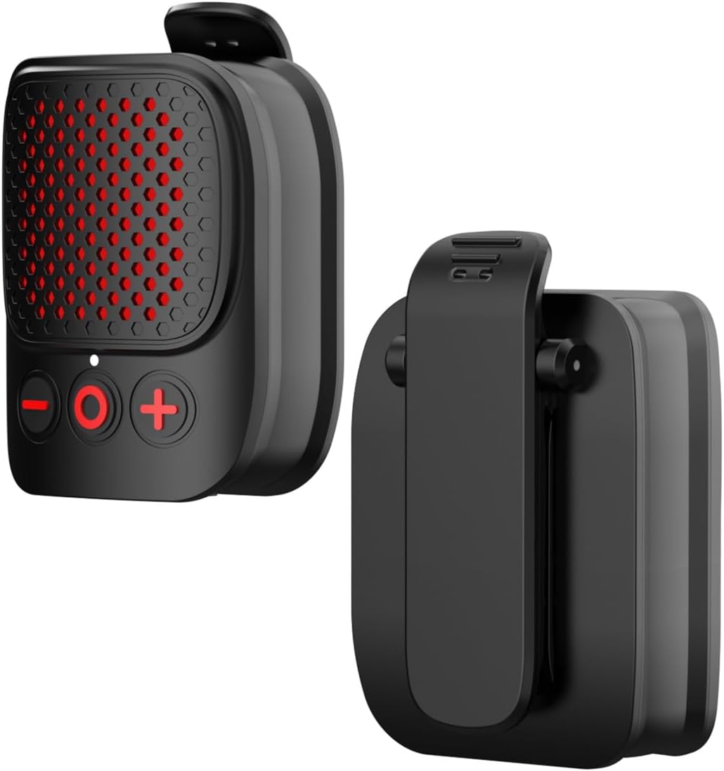 Jierben Playtime,IPX5 Wearable Bluetooth Speaker, Clip-On Mini Portable Speakers All Day Waterproof, Built-in Mic