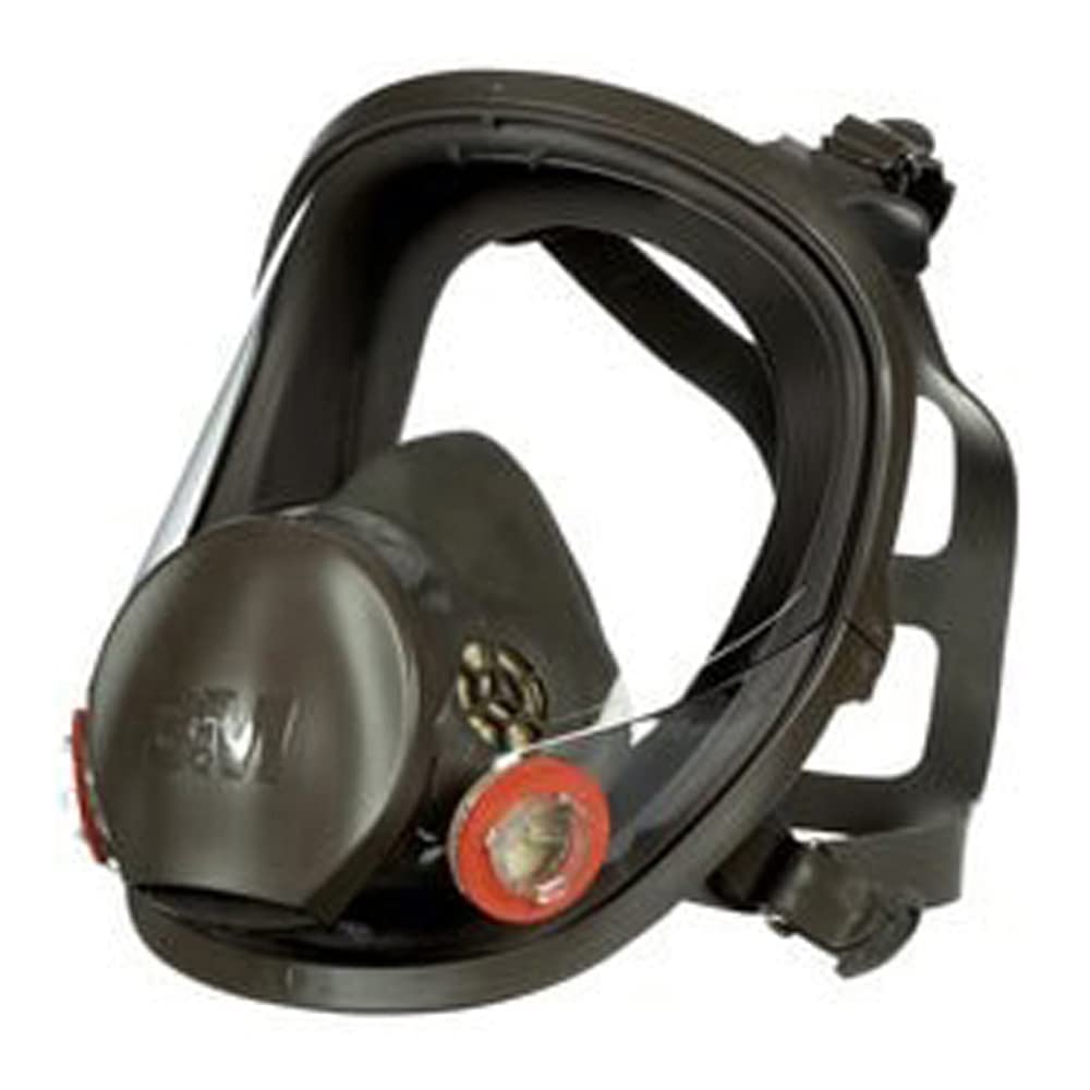 3M Safety 142-6800 Reusable Full Face Mask Respirator, Grey, Medium