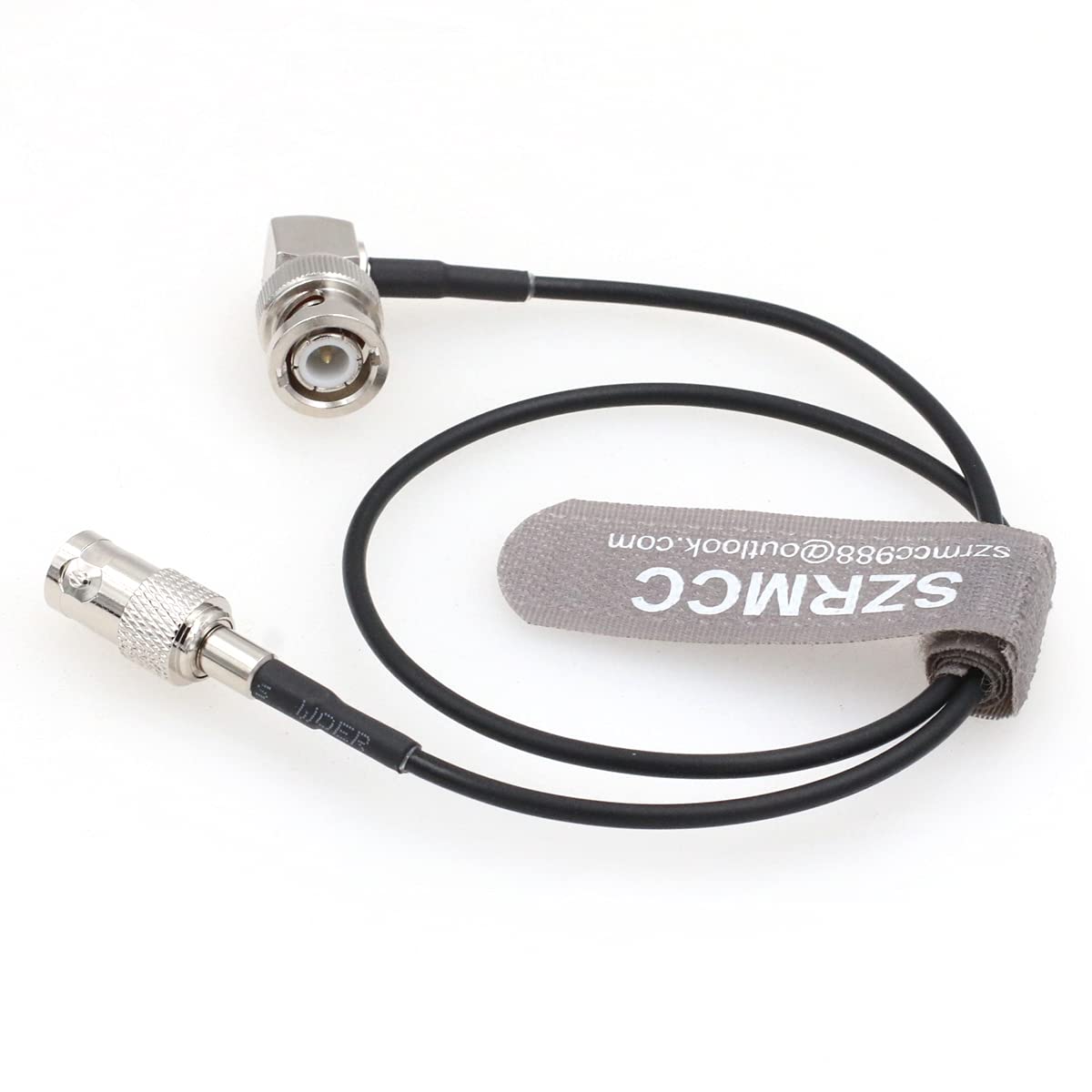 SZRMCC 3G RG174 50ohm (80cm) SDI Cable BNC Male Right Angle to BNC Female HD SDI Cable Coaxial Extension Cable