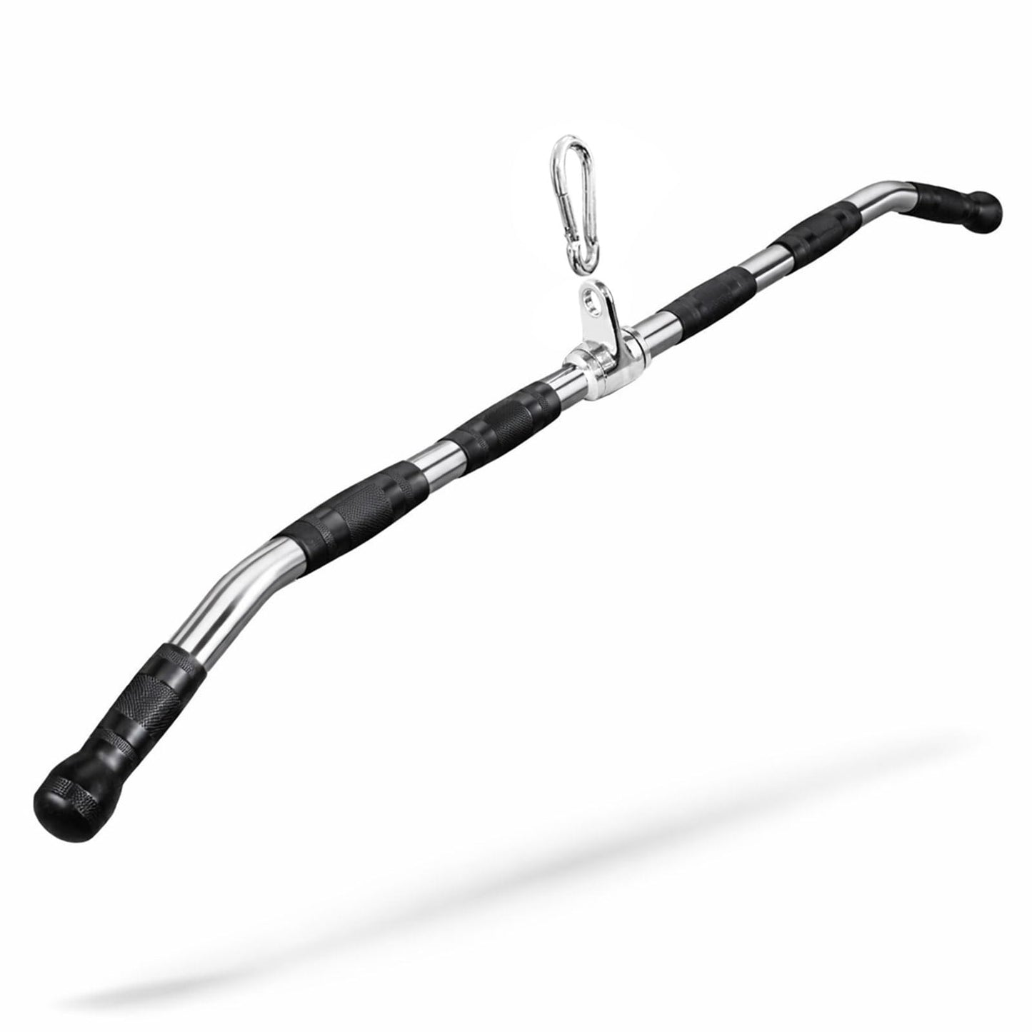 Avoirdus 47" LAT Pulldown Bar Attachment for Cable Machine, Heavy Duty Steel Curl Bar with 360° Swivel & Rubber Grip, Wide Close Neutral Grip Handles for Back Strength Training Home Gym