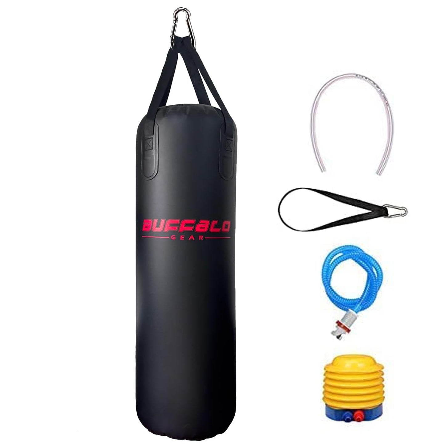 Buffalo Gear Water Punching Bag for Adults, 225LB Adjustable Durable Heavy Punching Bag for Kickboxing Boxing Gym Home Training