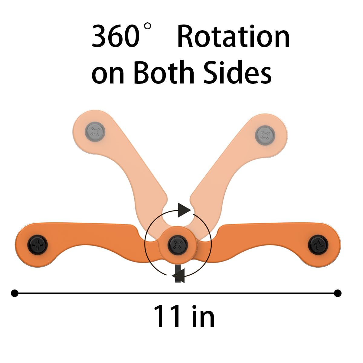 Panulix V Bar(Orange) T-Bar Row Landmine Handle Attachment for Barbell Bars, Solid Mine Double D Row Handle Grips with Non-Slip Rubber Grips, T-Row Attachment for Olympic Strength Training Bars