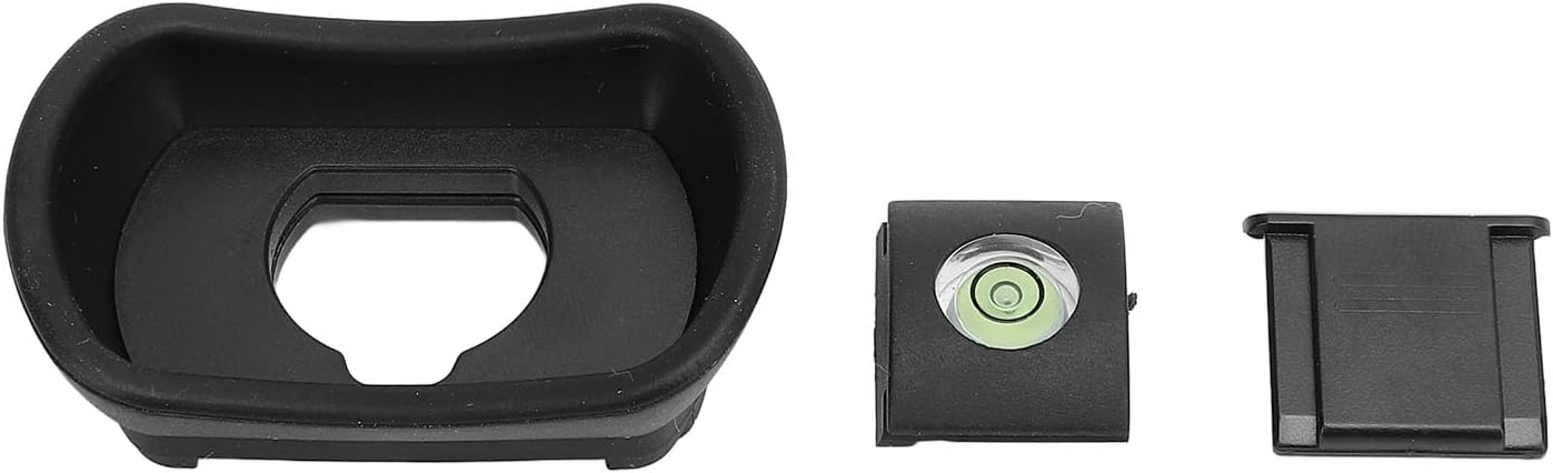 WIHFHGZ Set 3 GFX100II XH2S T5 Camera Viewfinder Eye Cup Pcs, Silicone and ABS Eyecup with Hot Shoe Cover and Bubble