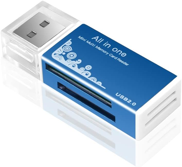 VizGiz 4 Pack M2 RS-MMC SD Card Reader All in One Memory Card Reader Memory Stick pro Duo Adapter USB Writer for Micro