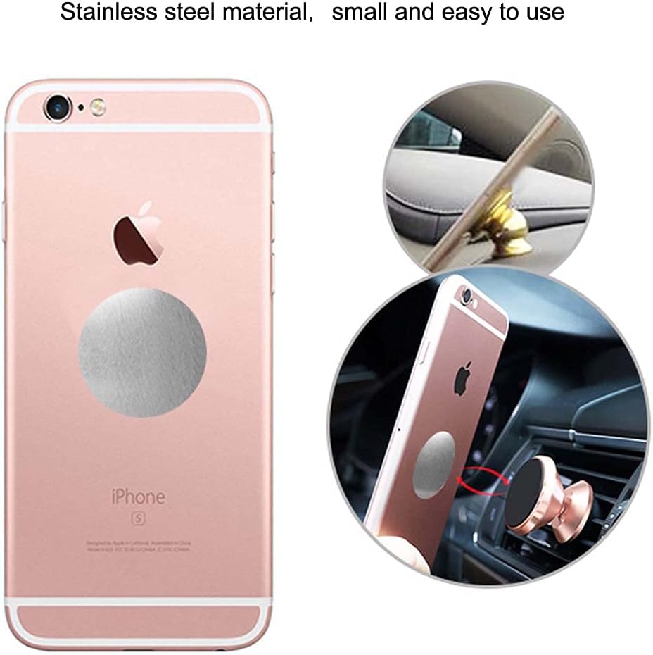 ANRACHEL Sheets,Silver(20 Pack) Universal Metal Plate with Adhesive for Magnetic Car Phone Holders, Wall, Magnets.