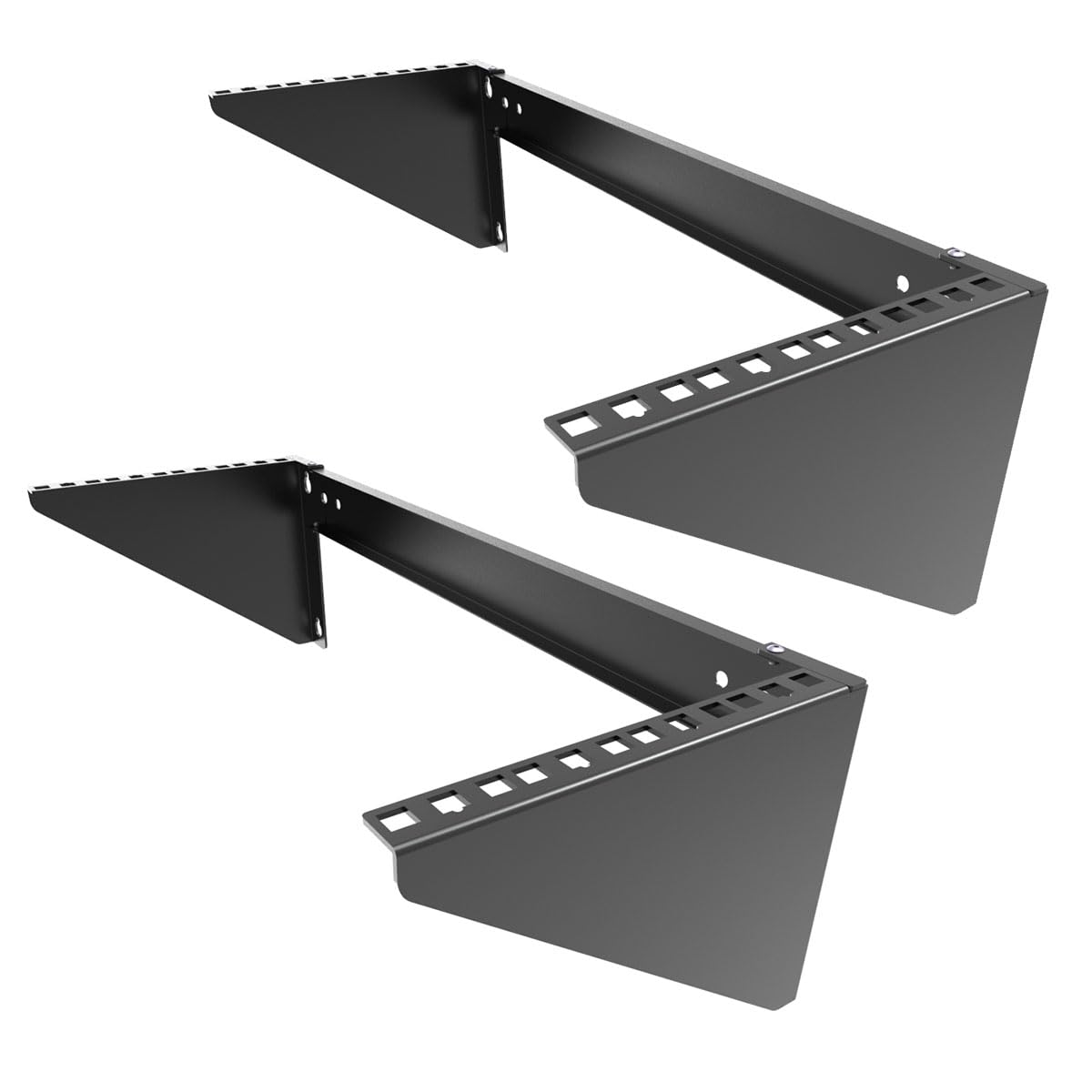 JINGCHENGMEI 2 Pack of 19 Inch 4U Heavy Duty Vertical Wall Mountable Rack and 125 lb Wall Mountable Server Rack (2)