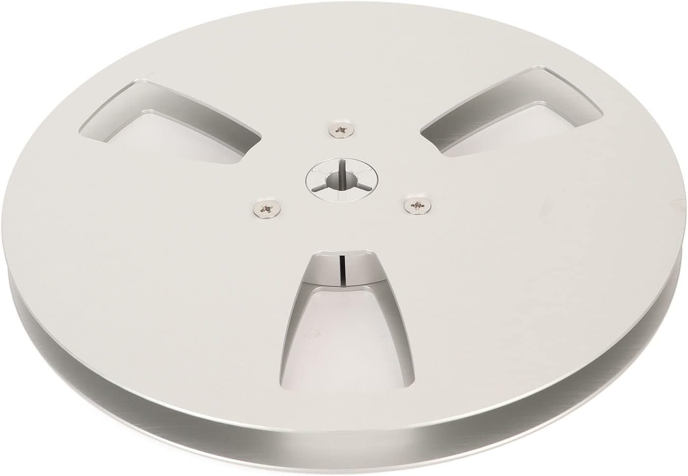 FOLOSAFENAR 1/4 Inch 7 Inch 3 Hub Empty Reel to Reel Take-up Reel - Universal Holes Aluminum Alloy Opening Part, Low