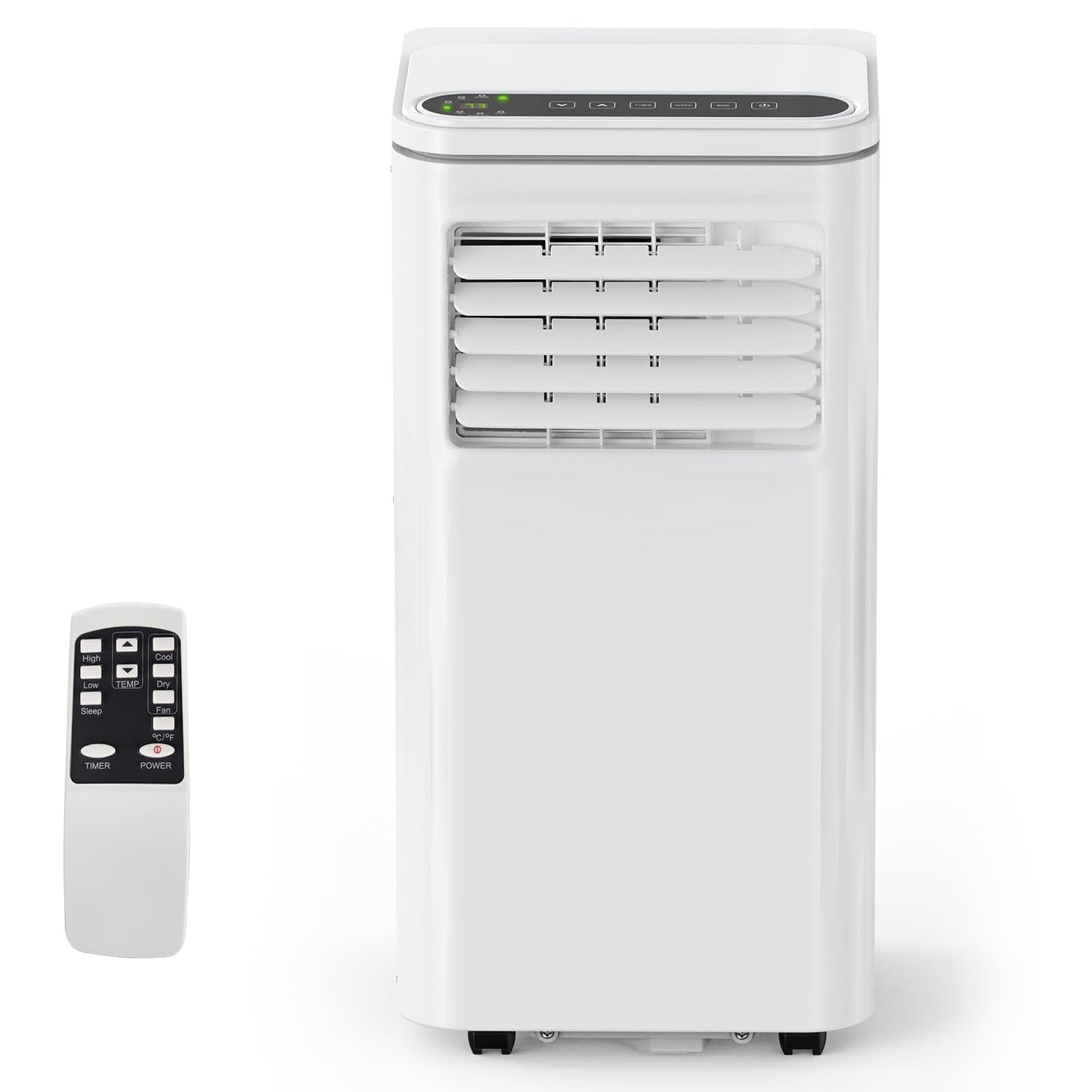 Portable Air Conditioners, Air Conditioners 10,000 BTU 4-in-1 Quiet AC Unit with Cool, Fan, Dehumidifier, Sleep Modes, Standing AC Unit Cools Room up to 450 Sq.Ft, Exhaust Hose & Window Kit