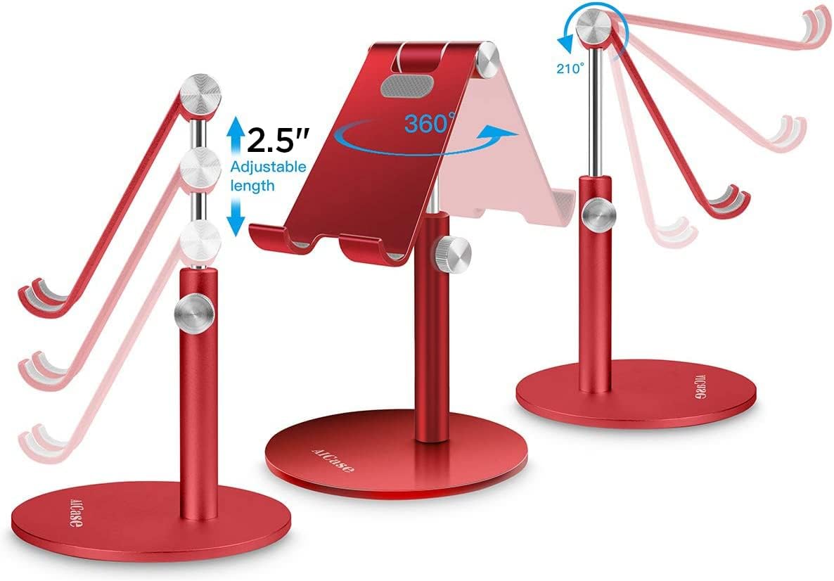 AICase Phone/Tablet/iPad(4-13 inch), Adjustable Tablet/Phone Stand, Telescopic Adjustable iPad Stand Holder,Universal