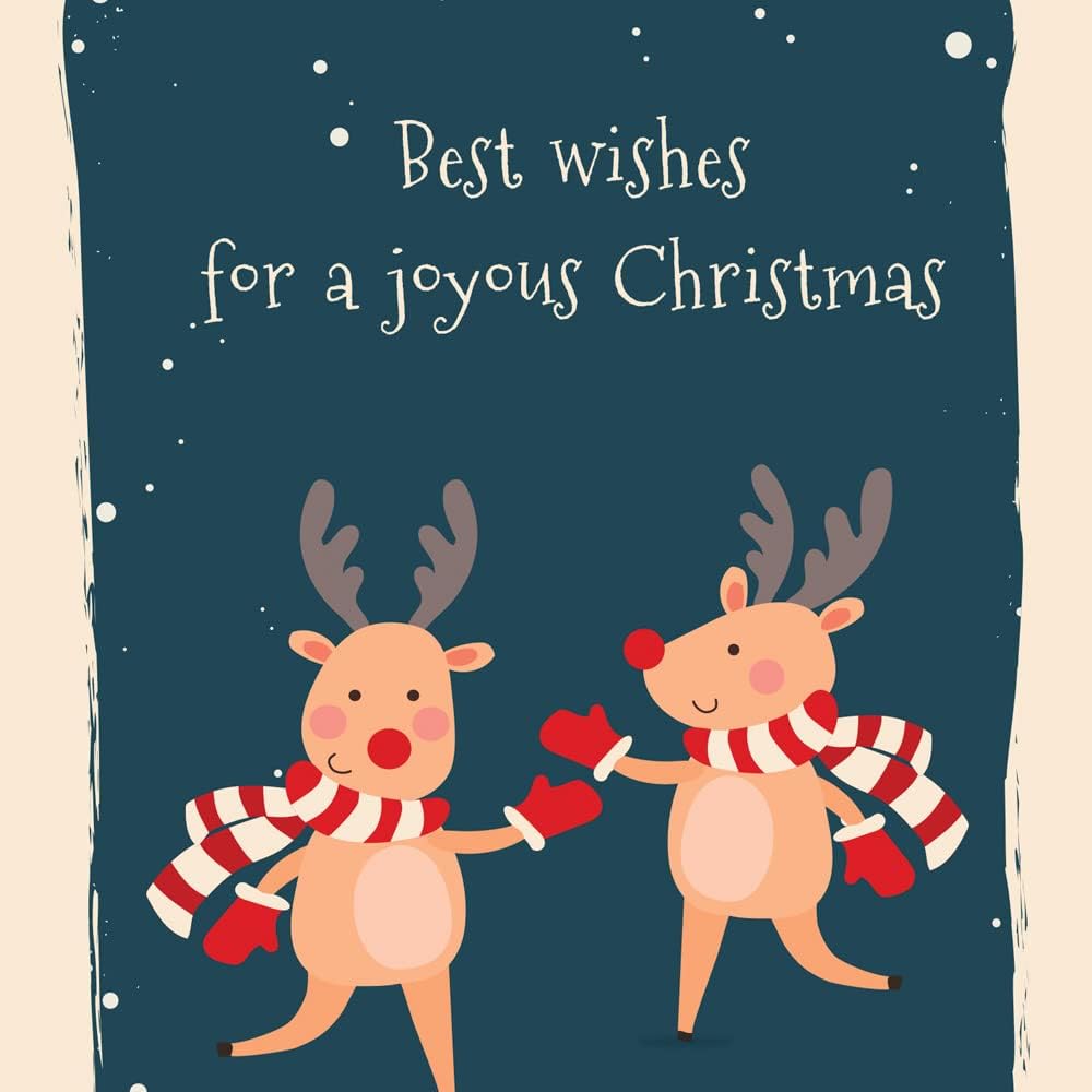 Prime Greetings Christmas Card for Brother - Eco-Friendly Thick Card Stock | 5in x 7.75in with Premium Envelope