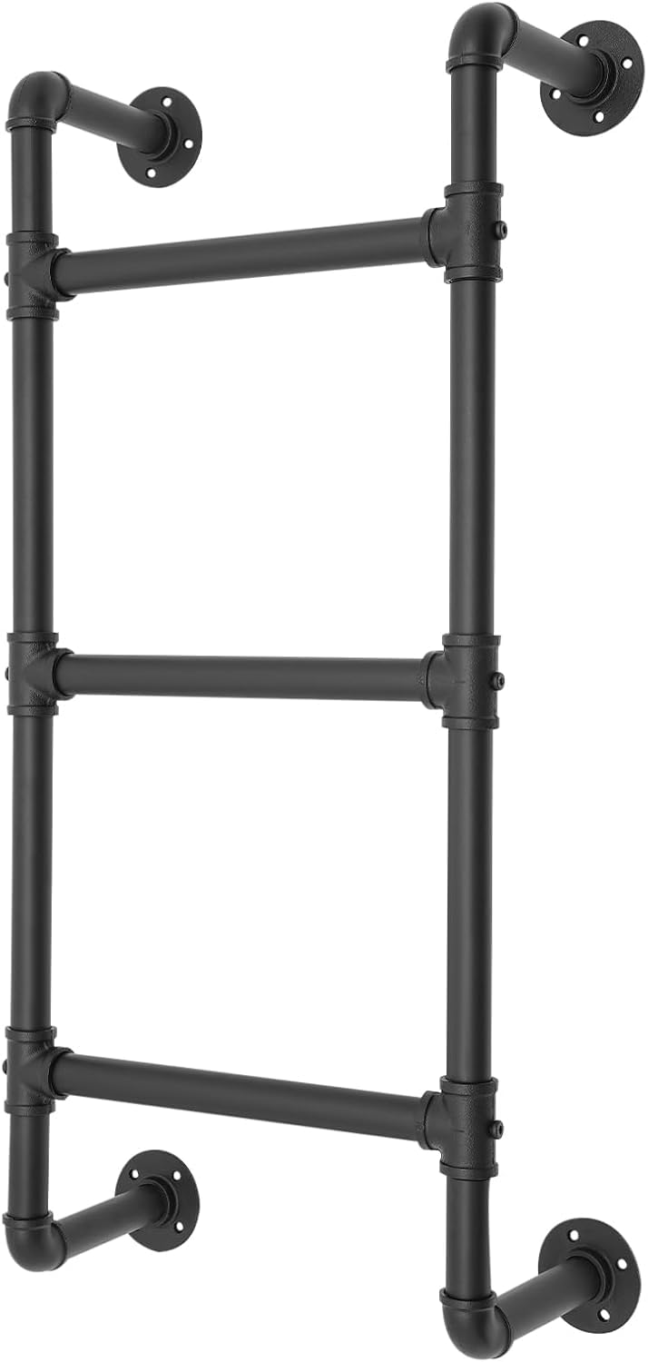 3.3FT Industrial Pipe Ladder, Heavy Duty – 330lbs – Wall or Floor Mount