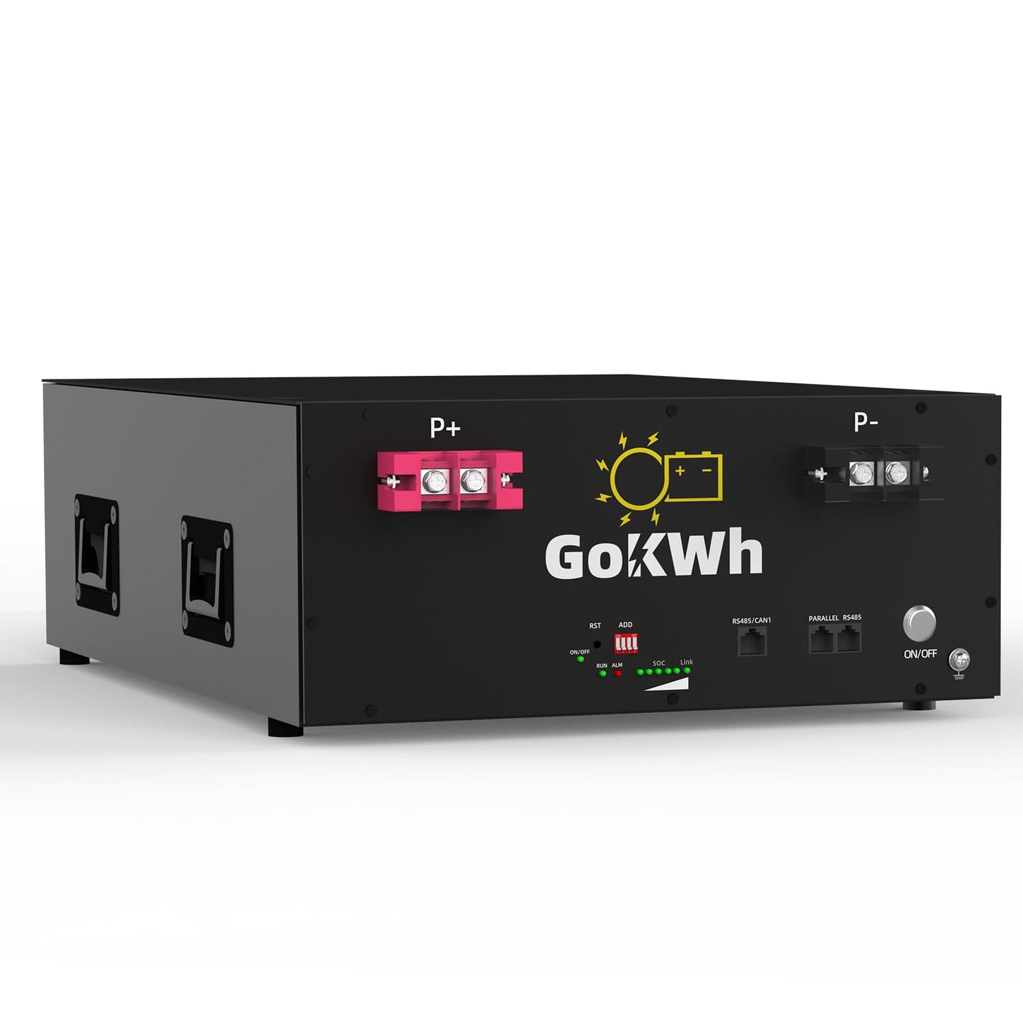 GOKWH 48V 100AH Lithium LiFePO4 Battery, 5.12kWh High-Capacity, Metal Case with APP, Perfect for Off-Grid Solar Systems, Home Backup Power & Emergency Storage