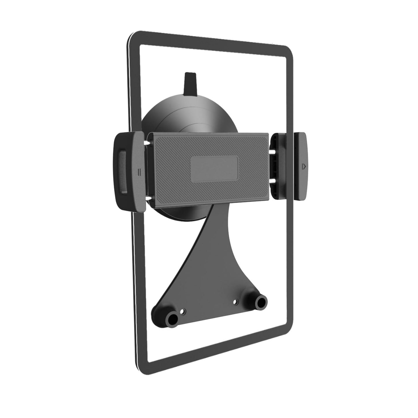 iPad Suction Mount for Tablet Glass Holder for iPad Mirror Mount for Tablet Suction Holder for Pad Glass Stand for iPAD Mirror Stand Pad for Makeup, Yoga, Gym, Kitchen, Tub, Fit 5.5"-12.9" (Dark)