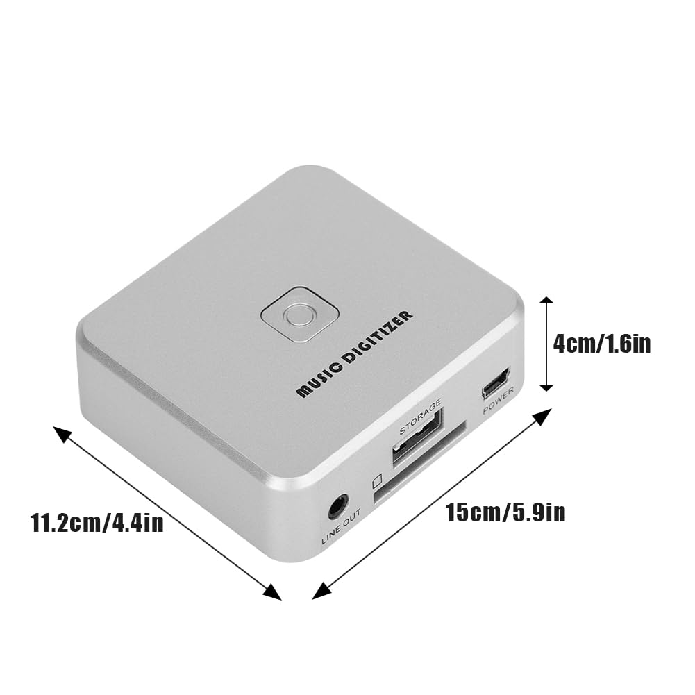 MP3 Cassette Music Digitizer Analog to Converter, Records Tapes Audio Converter Tape Storage Conversion Stereo Sound