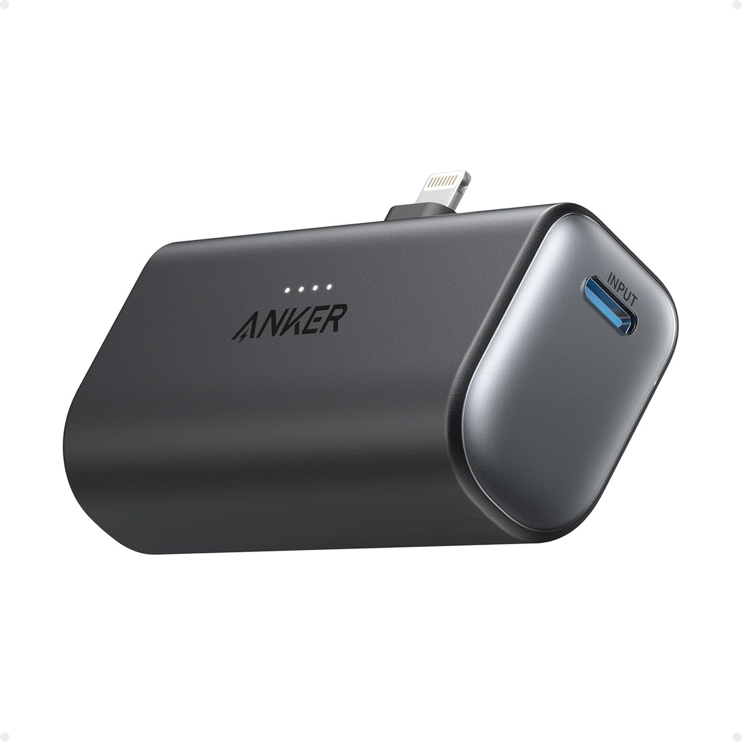Anker 5,000mAh 12W, 14/13/12 Nano Portable Charger for iPhone, with Built-in MFi Certified Lightning Connector, Power