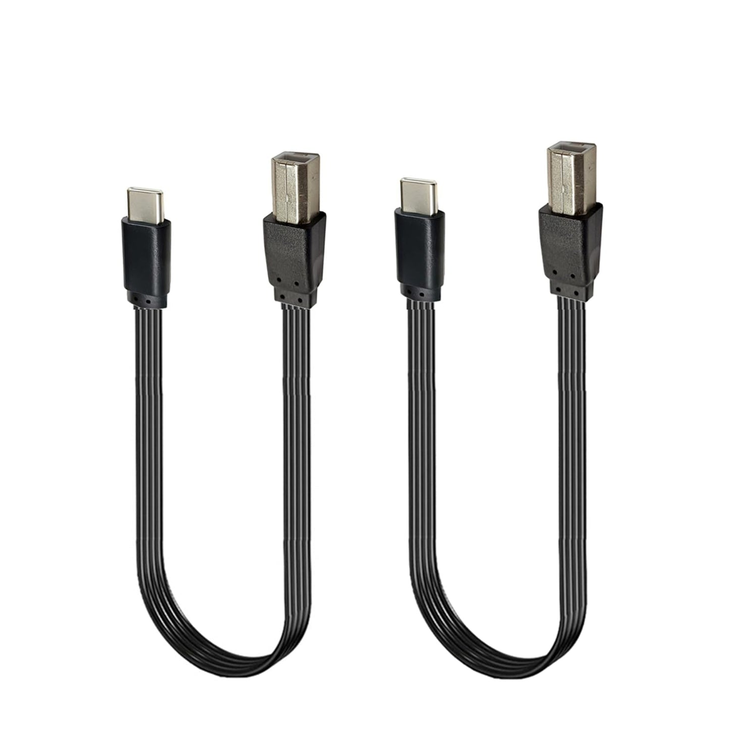 STUPDOLERI (OTGCMST-BMST, 30CM) USB B to USB C Printer Cable, Nylon Braided, USB C MIDI Cable Compatible for MacBook