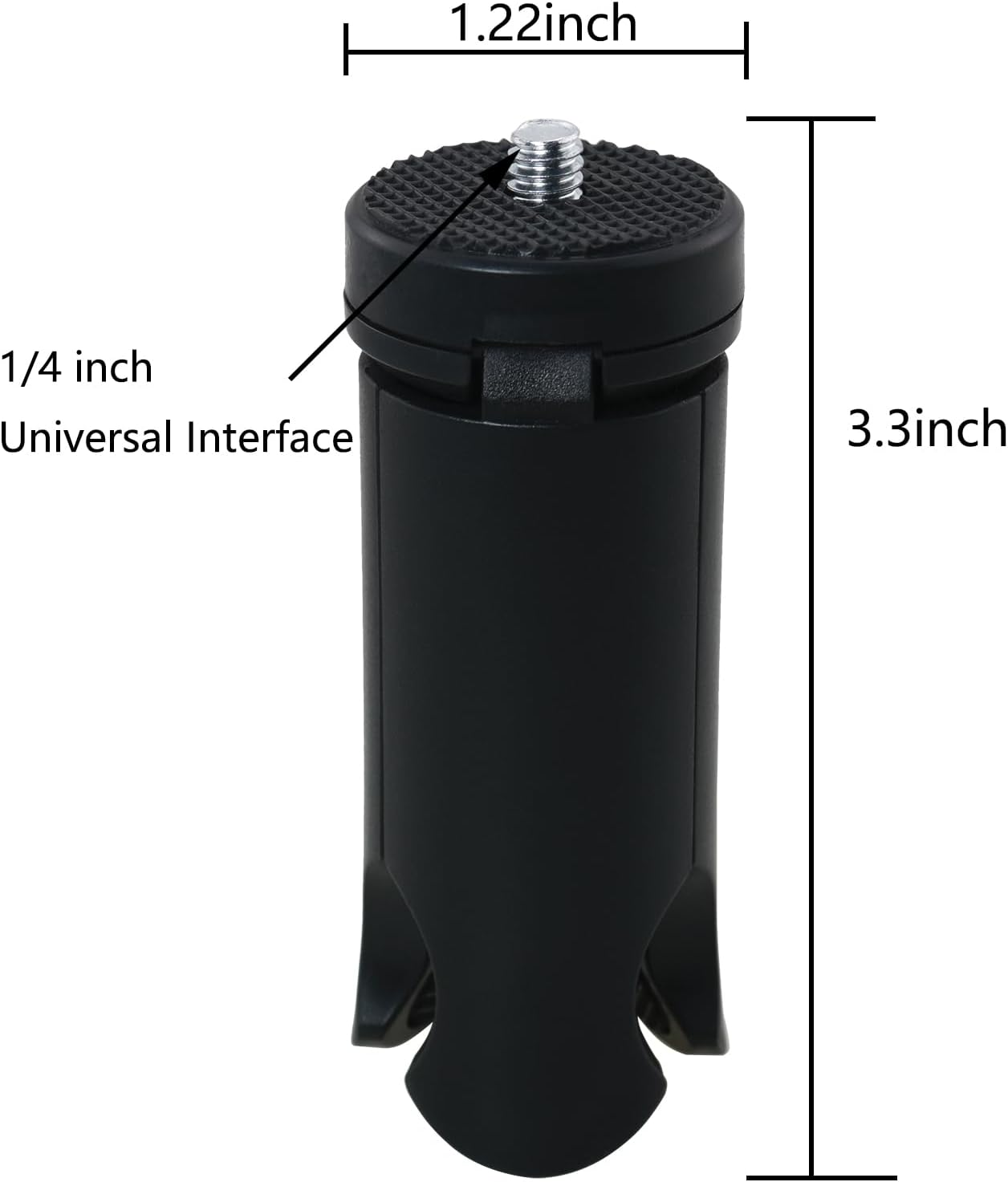 ZZHXSM 3 2 1/4 Inch Pocket Gimbal Camera and Mini Tripod with Standard Screw Portable Desktop Stand Base Foldable
