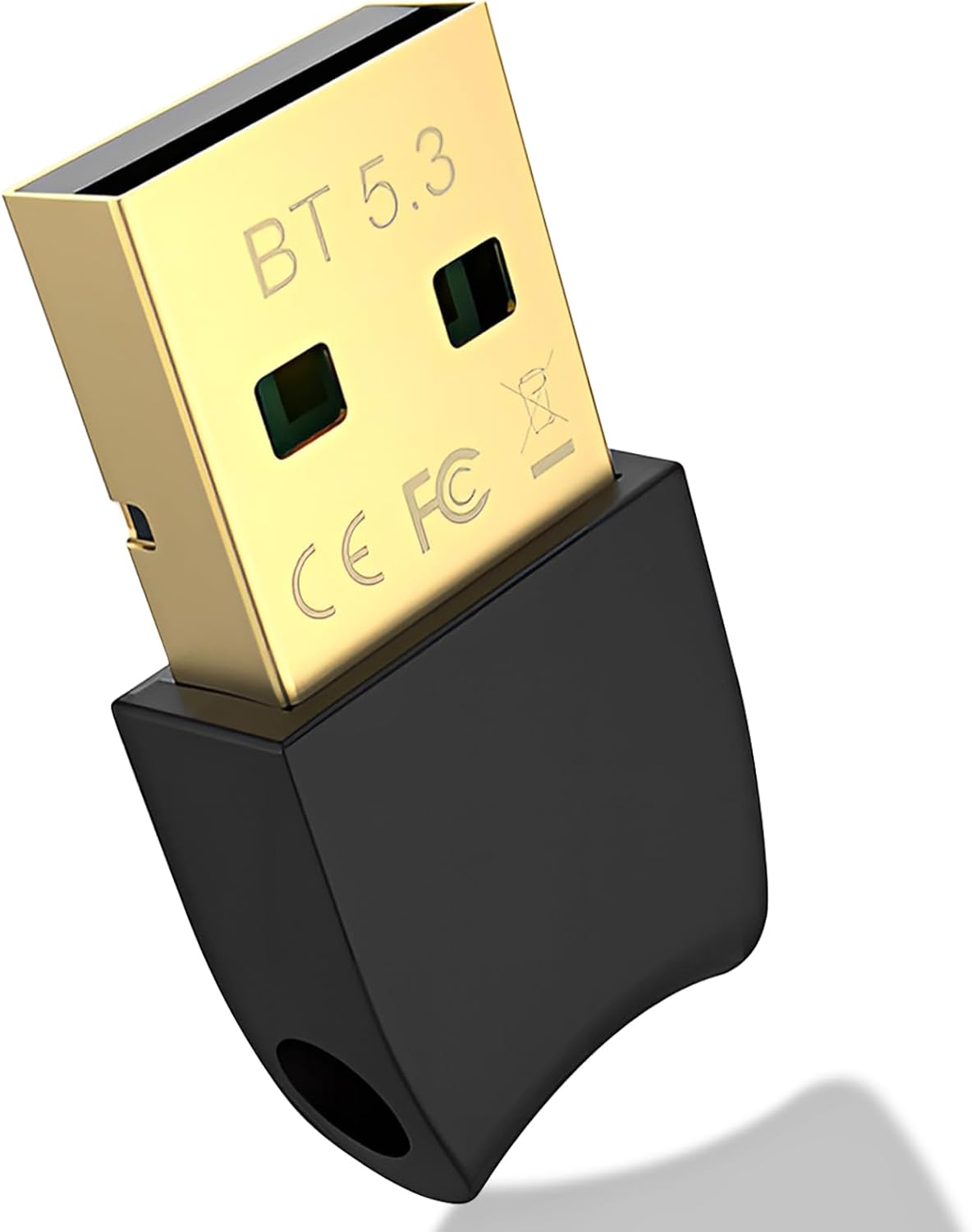 Wansurs 5.3 11/10, Bluetooth Adapter for PC, Bluetooth Dongle, Plug & Play for Windows Bluetooth Transmitter & Receiver