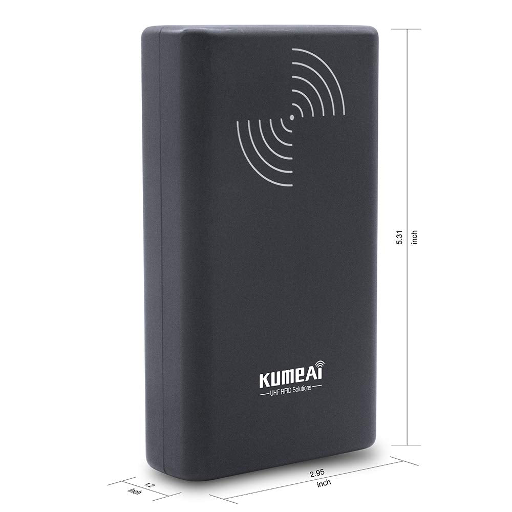 Kumeai Bluetooth UHF RFID Reader Writer, Free iOS, Android App and SDK, Run on Various OS. (10000 mAh)