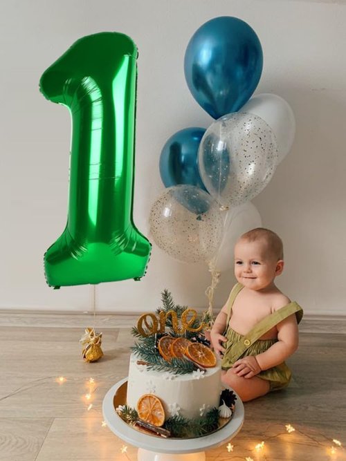 40 Inch Dark Green Number 8 Balloon | Perfect for 8th Birthday Parties, Weddings & Graduations
