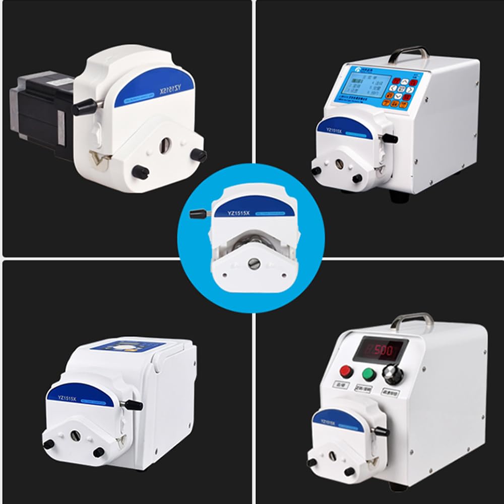 Peristaltic Pump Head YZ1515X YZ2515X with 3/6 Rollers 1700ml/min Laboratory Industry Peristaltic Pump for LiqidFilling Machine (YZ1515X Head-Black 3 Rotors)