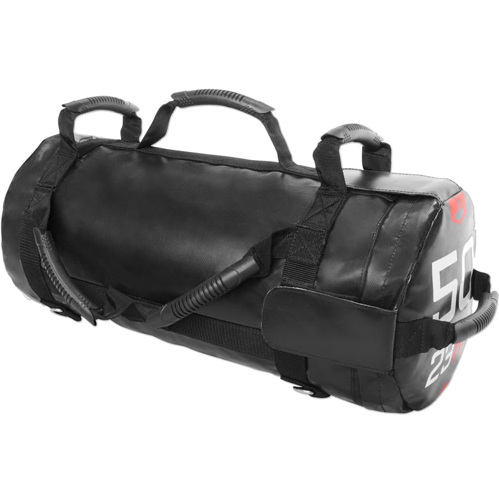 Meister 50lb Elite Fitness Sandbag Package w/ 3 Removable Kettlebells - Black