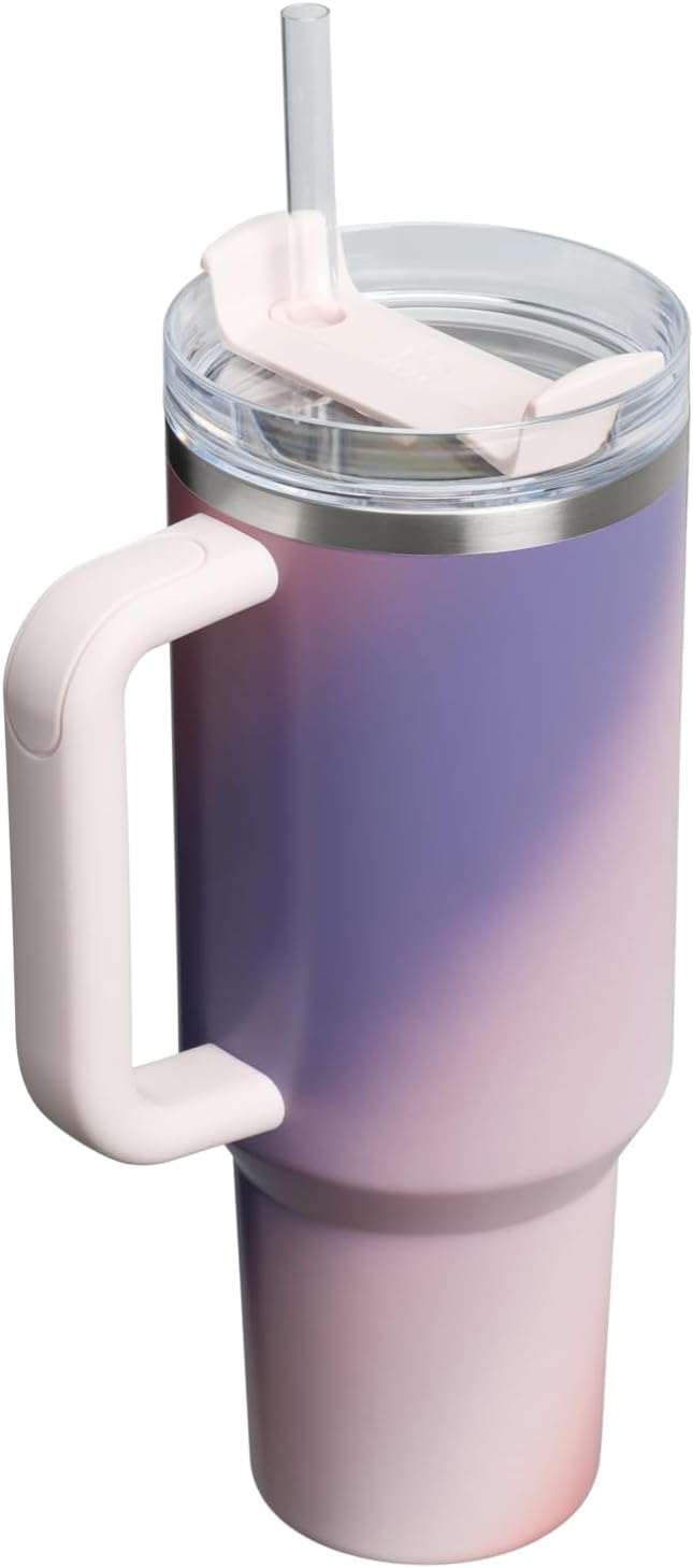 STANLEY Quencher H2.0 FlowState™ Tumbler - 40 oz Dawn Spiral Design for Hydration On-the-Go