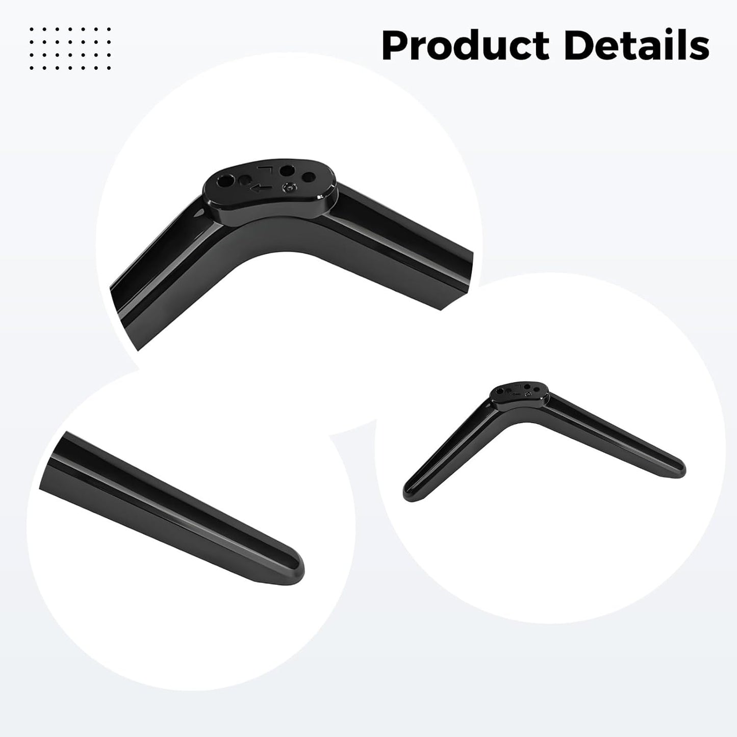 yeeplant 2 Setup Pcs Universal Tv Stand Legs Replacement Base, for Tvs Compatible with Tv and Adjustable Port