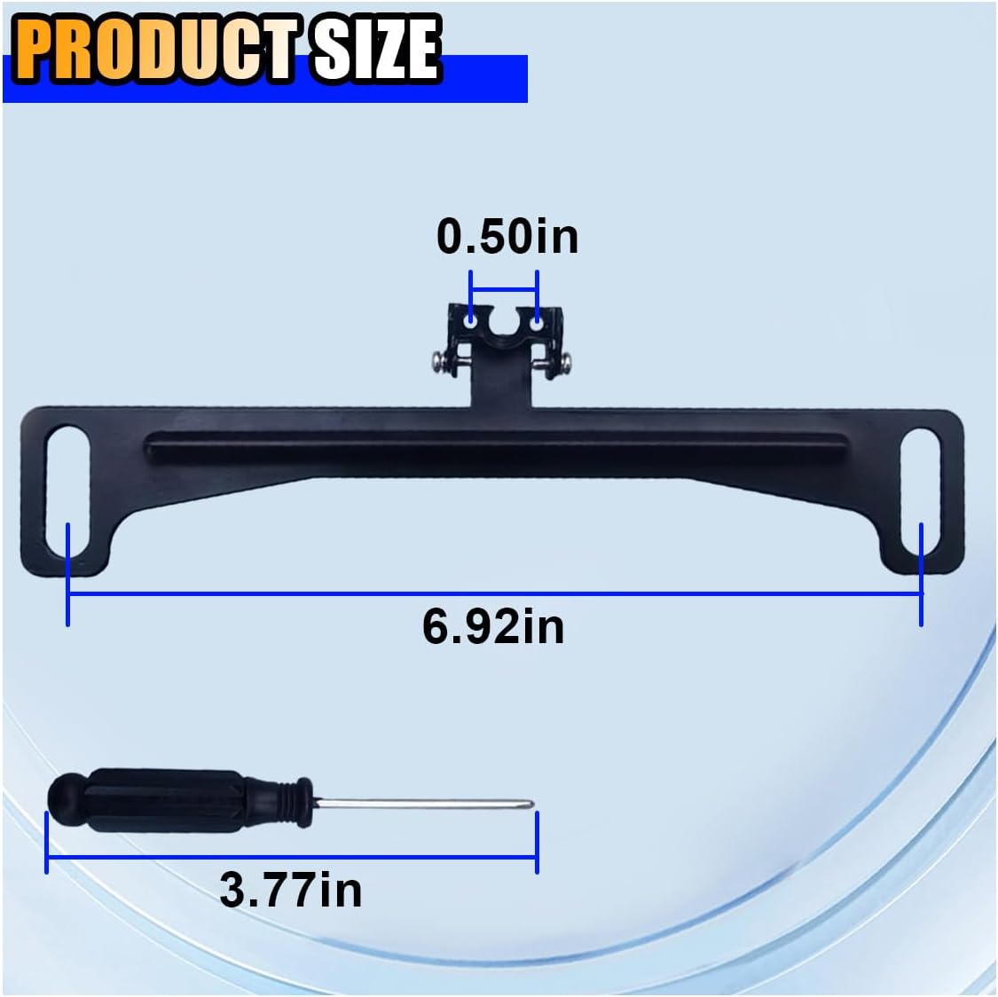 KITUREK Reverse Rear Camera License Plate Bracket, Installation Holder for Backup View Camera, Universal Dash Cam
