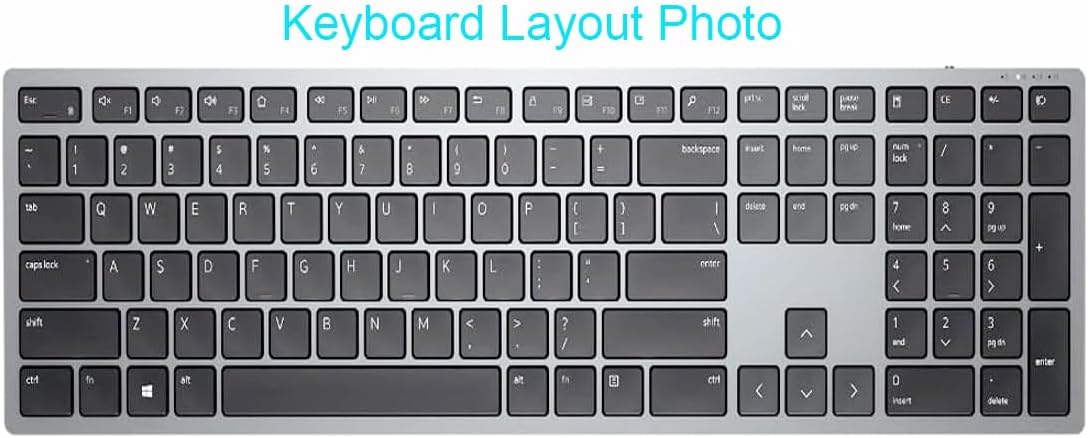 JuYuish KM7321W, KB500 KM5221W Silicone Keyboard Skin Cover Compatible for Dell Wireless Bluetooth Keyboard Dell Pro