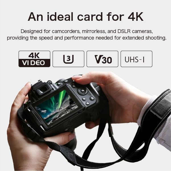 SUNEAST 128GB 208MB/s 170MB/s V30, U3, C10, 4K Ultimate Pro SDXC UHS-I Memory Card Up to Read, Write, High Speed SD
