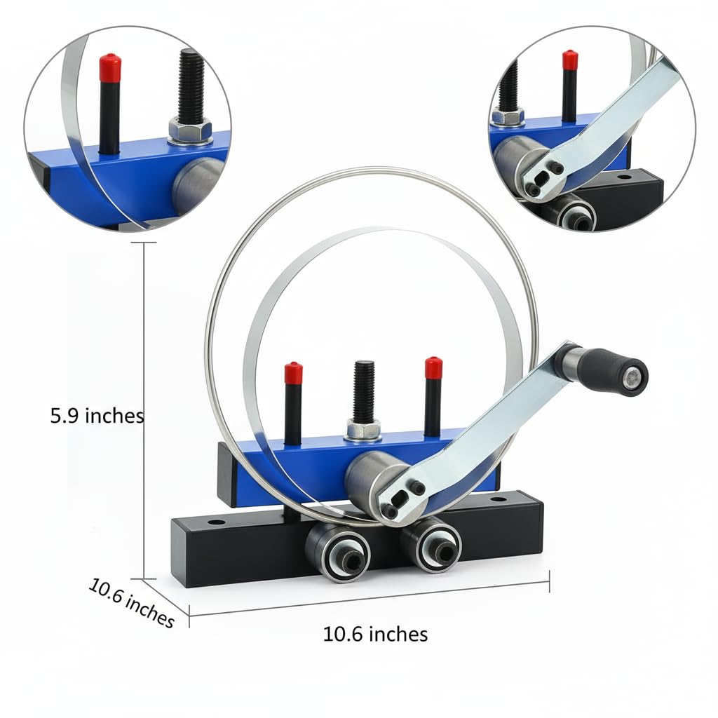 Manual Roller Bender For Steel Plate and Sheet Metal - Tube Bender, Rebar Bender, Fender Roller Tool, Screen Roller Tool, Rolling Machine - Ideal for Industrial, DIY, and Home Decoration Projects