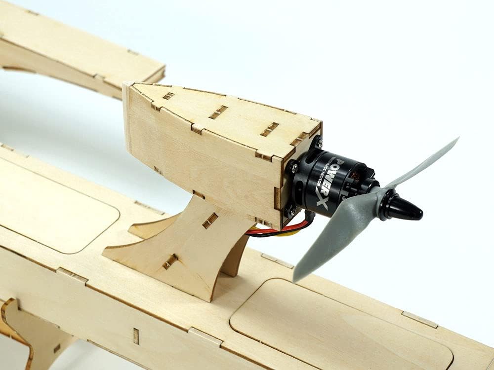 VilogaRC RC Plywood Outrigger 600mm Wooden Air Boat Model Kit to Build, DIY High Speed RC Racing Boat for Adults (B088)