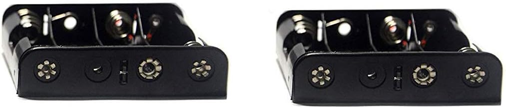 LampVPath (Pack 2 4 4 of AA Battery Holder with Leads, AA Battery Holder with Wires