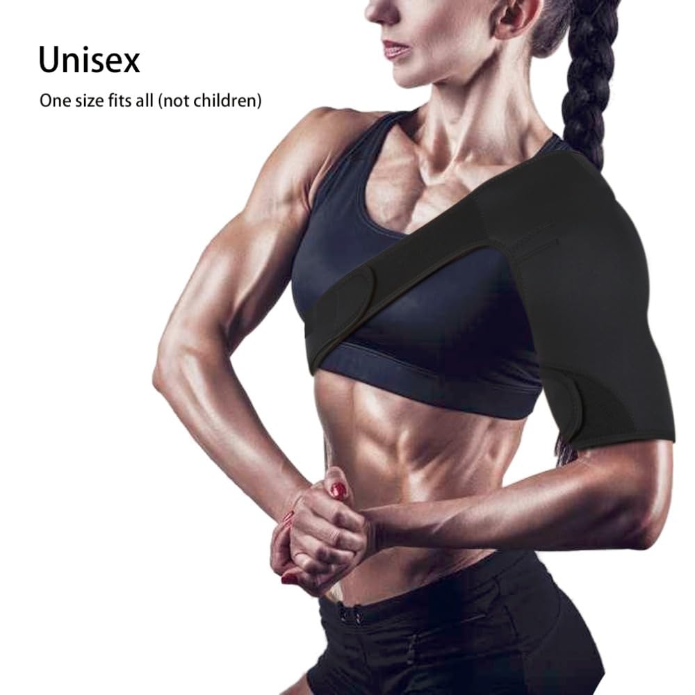 THE PERFECT PART Shoulder Brace - Compression Shoulder Brace For Torn Rotator Cuff Support, Arm Sling For Shoulder Injury & Joint Pain Relief, Adjustable Arm Compression Sleeve For Men & Women (LEFT)