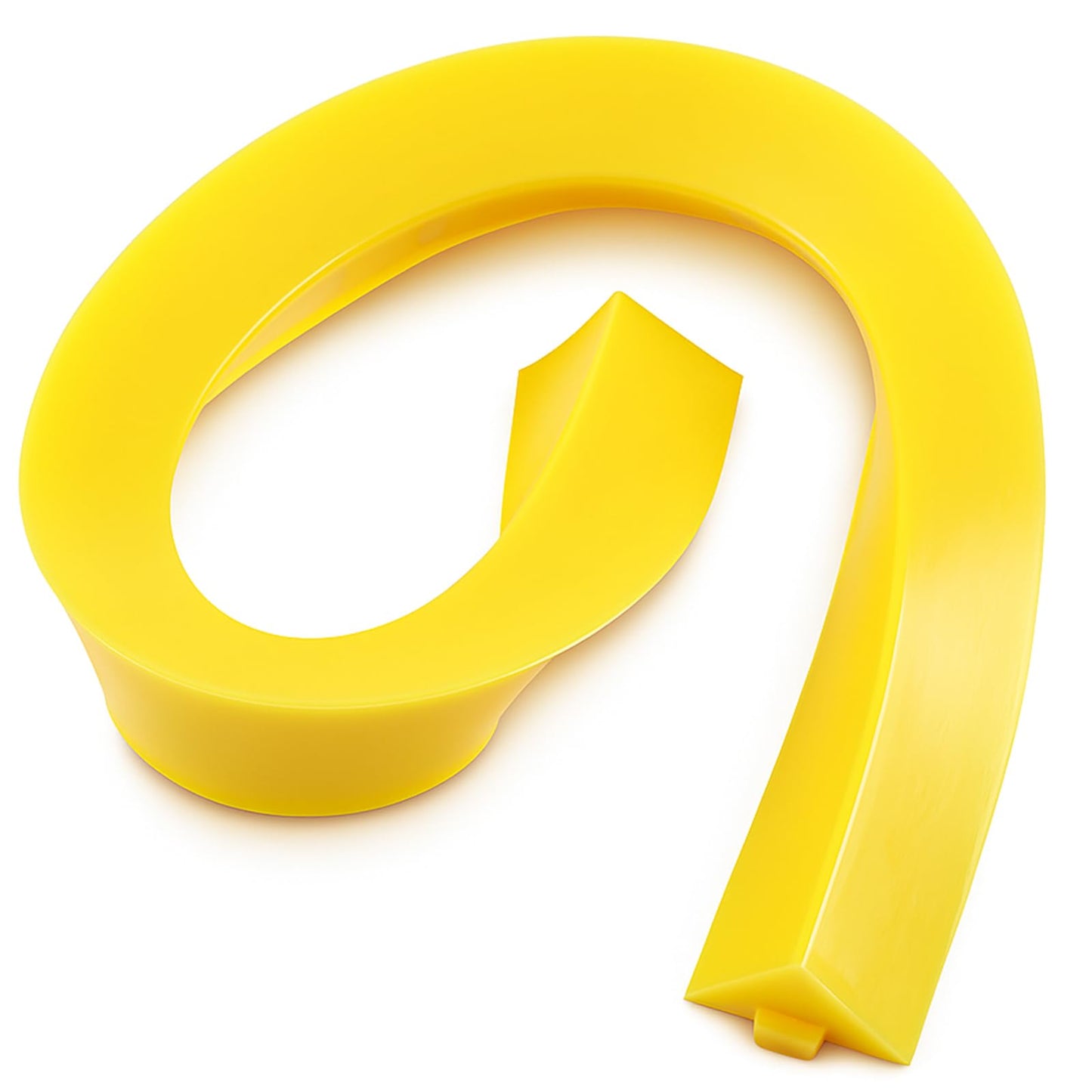 Pushglossy 1 Pcs Spill Barrier Dike 5'L x 4.3"W x 2.4"H Water Dam Barrier Liquid Blocker for Garage Home Floor Flooding Solutions(Yellow)