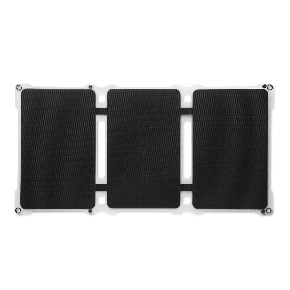 Paleblue Approach 2 Portable Solar Panel Charger – 21 Watts – Triple Panel Foldable Solar Charger with Dual USB Ports, Grip Cords & Stash Sleeve - Camping, Hiking, Backpacking & Off-Grid Outdoor Power